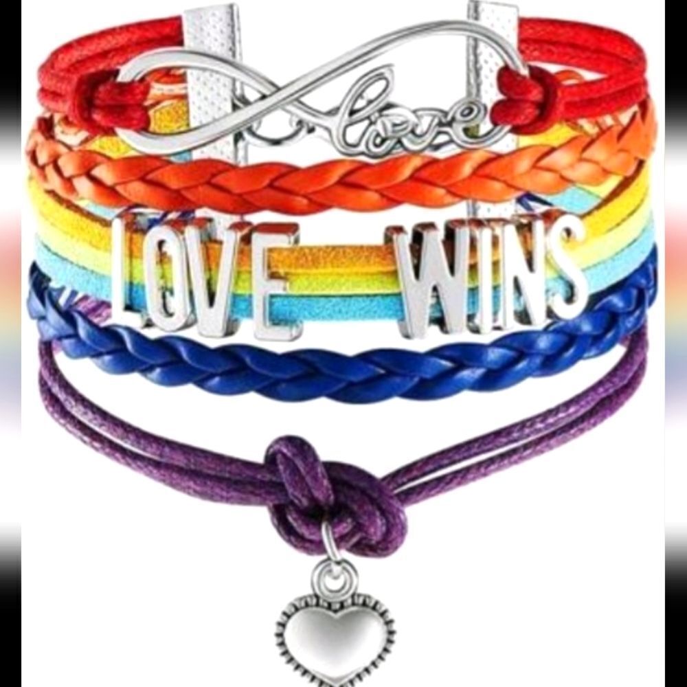 Super cute women rainbow pride bracelet